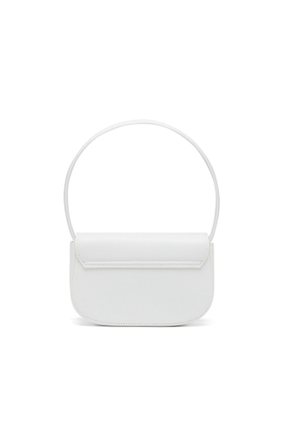 TÚI DIESEL ICONIC SHOULDER BAG IN NAPPA LEATHER WHITE