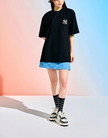 Áo Thun MLB Classic Monogram Big Logo NY T-Shirts 3ATSM0233-50BKS