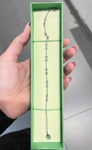 SWAROVSKI Remix Collection strand (Round cut, White, Rhodium plated) - Vòng, lắc tay, pha lê trắng - JEWELRY BRACELET