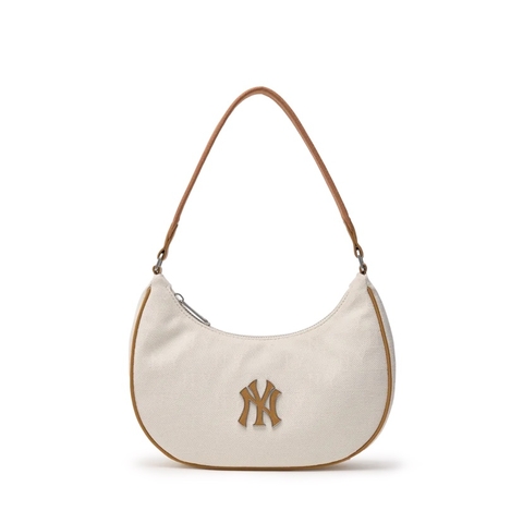 MLB MONOGRAM HOBO BAG BEIGE