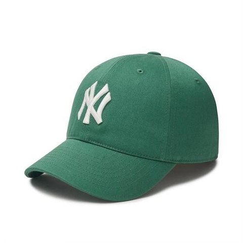 Mũ MLB Big Logo New York NY Basic Green Ball Cap - Mũ lưỡi trai, nón kết kiểu đơn giản màu xanh lá