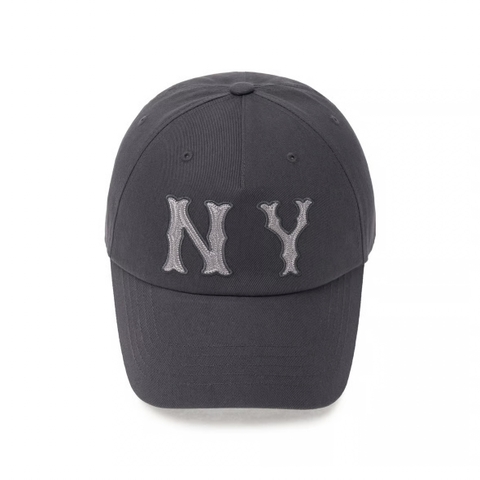 Mũ MLB Basic Coopers Washed Unstructured Ball Cap New York Yankees Grey - Mũ lưỡi trai, nón kết màu xám
