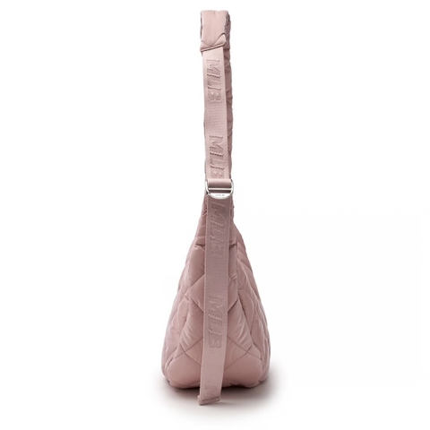 Túi MLB Curve padded hobo / crossbody bag New York Yankees Pink (33,5x20,5x13cm) - Túi xách, đeo vai, màu hồng