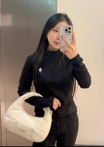 TÚI WHOAU PADDED HOBO WHITE BAG - TÚI XÁCH PHAO MÀU TRẮNG