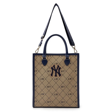 Túi MLB Diamond Monogram Tote crossbody Bag Newyork NY Beige - Túi xách, đeo chéo màu be