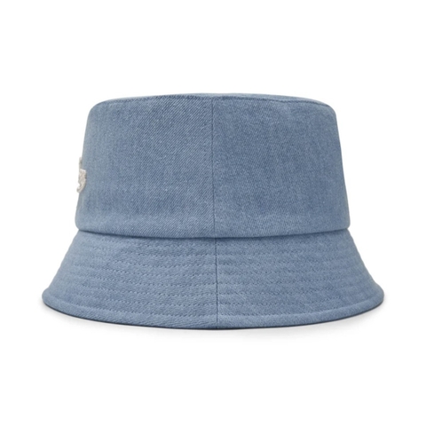 MLB Unisex Cursive Lettering Denim Bucket Hat NY Yankees Blue - Mũ vành tròn, màu xanh