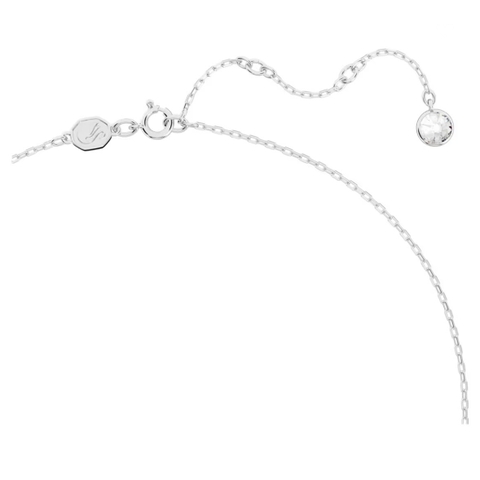 SWAROVSKI Swan pendant (Pink, White, Rhodium-plated) - Dây cổ, dây chuyền thiên nga, pha lê hồng - JEWELRY NECKLACE