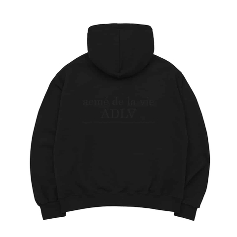 ÁO ADLV THREE BOUCLEBEAR HOODIE BLACK (mặt sau trơn)