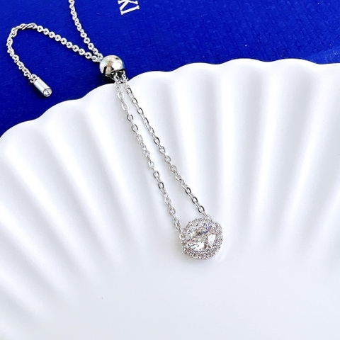 SWAROVSKI Angelic bracelet (Round cut, White, Rhodium plated) - Vòng/lắc tay đá tròn - SWAROVSKI - JEWELRY