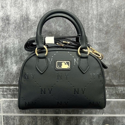 MLB DIA MONOGRAM NY NEWYORK CROSS BAG BLACK - Túi đeo chéo, quai xách, màu đen