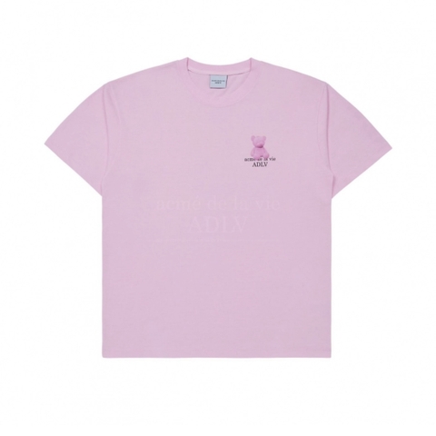 ÁO ADLV FUZZY T-SHIRT BEAR PINK - GẤU HỒNG