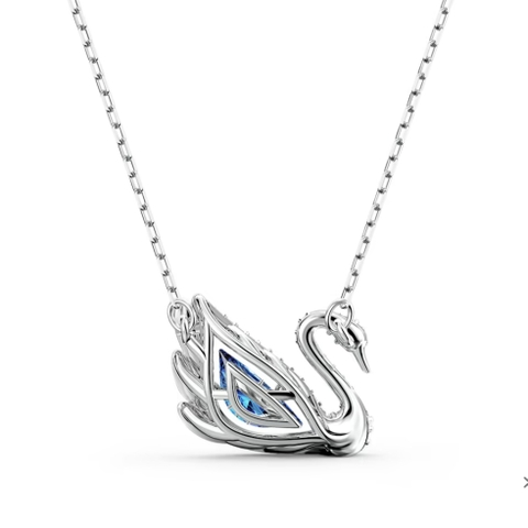 SWAROVSKI Dancing Swan necklace (Swan, Blue, Rhodium plated) -  Dây cổ, dây chuyền SWAROVSKI - JEWELRY NECKLACE