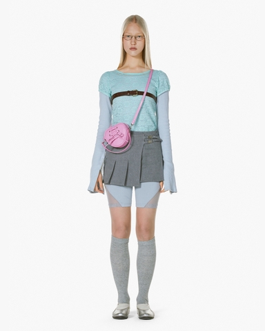 TÚI FIND KAPOOR RIBBON TIE HEART BAG - PINK HỒNG