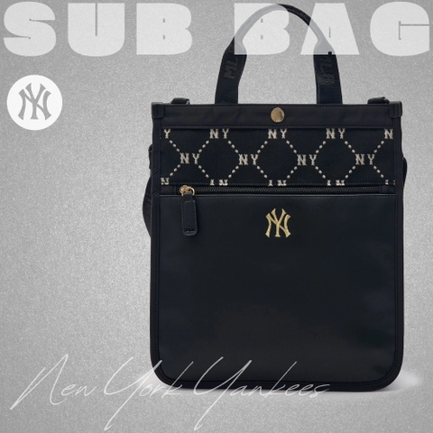 Túi MLB Korea Diamond Monogram Sub crossbody tote Bag New York Yankees Black