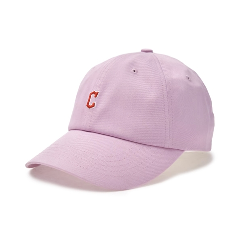 MLB Nano Logo Unstructured Ball Cap C Cleveland Guardians Pink - Mũ lưỡi trai, nón kết màu hồng chữ C
