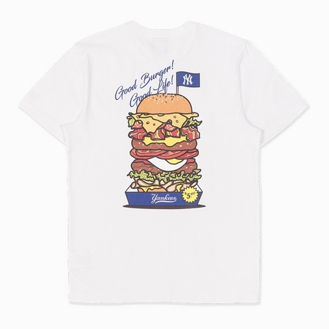 ÁO NEW ERA CHICAGO NY BURGER WHITE T-SHIRT