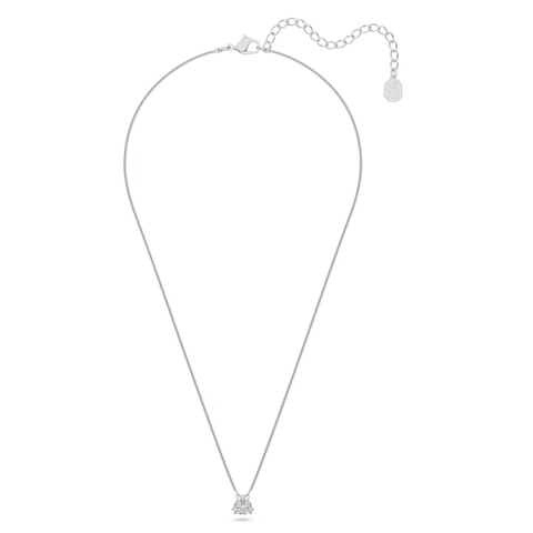 SWAROVSKI Matrix pendant (Trilliant cut, White, Rhodium plated) - Dây cổ, dây chuyền pha lê trắng - JEWELRY NECKLACE