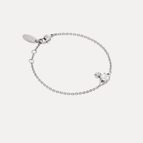 CHÍNH HÃNG - VIVIENNE WESTWOOD Reina Bracelet - Vòng, lắc tay pha lê trắng - JEWELRY