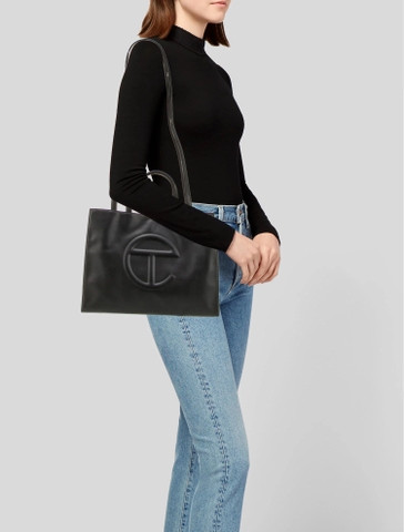 TÚI TELFAR BLACK BAG - MEDIUM M SIZE (38x28x13cm) - TÚI ĐEO CHÉO TELFAR MÀU ĐEN
