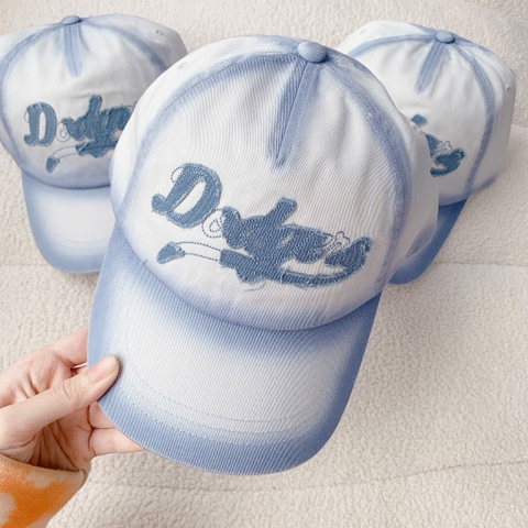 MLB Varsity Cultive Washing Stitch Unstructured Ball Cap LA Doggers Blue Grey - Mũ lưỡi trai, nón kết màu xám xanh