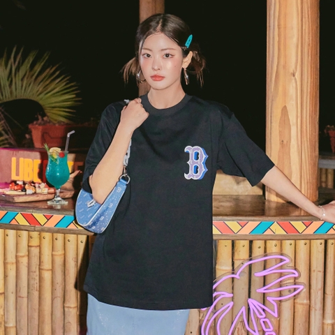 Áo Phông MLB Overfit Monotive Boston Red Sox Tshirt 3ATSM3033-43CGS