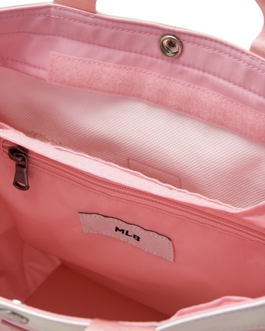 MLB Dia Monogram School Bag Set (backpack + tote crossbody bag) NY NEW YORK Pink - Bộ gồm 2 món (Balo + Túi) màu hồng