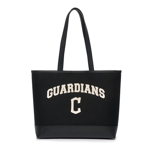 Túi MLB Varsity Basic Canvas Cleveland Indians Black Tote Bag - Túi xách, đeo vai màu đen