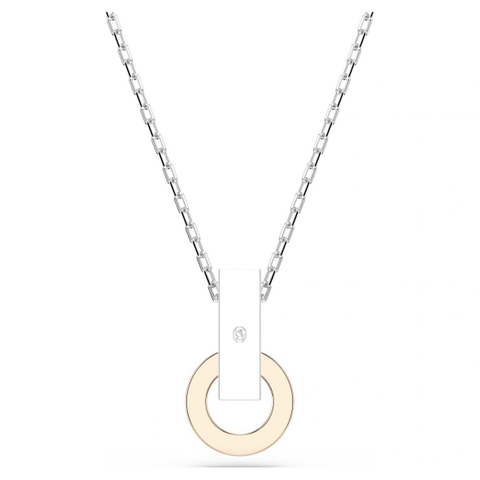 SWAROVSKI Connexus pendant (Mixed cuts, `Love is around`, White, Mixed metal finish) - Dây cổ, chuyền, vòng tròn, phối đá pha lê..