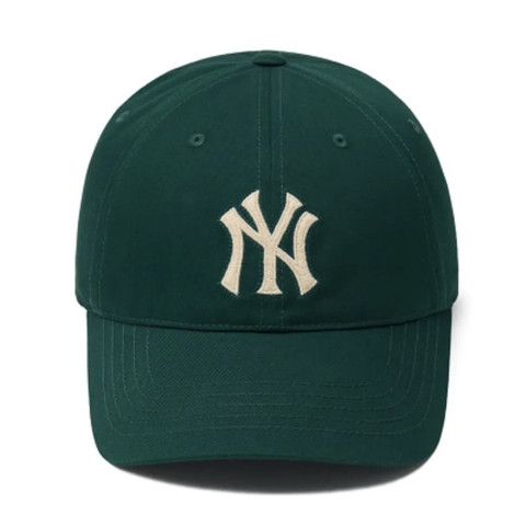 Mũ MLB Big Logo New York NY Basic Dark Green Ball Cap - Mũ lưỡi trai, nón kết kiểu đơn giản màu xanh lá sẫm đậm