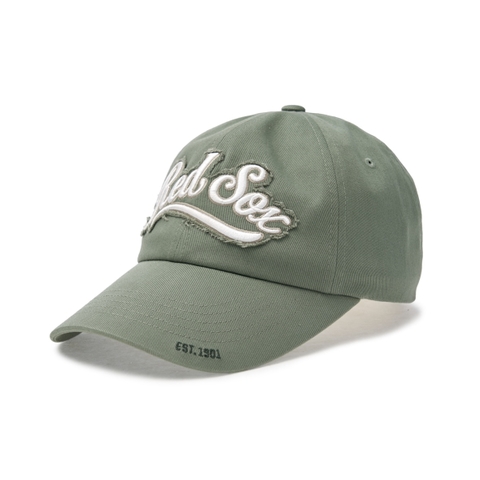MLB Varsity Vintage Cultive Damage Unstructured Ball Cap B Boston Red Sox KHAKI - Mũ lưỡi trai, nón kết màu xanh