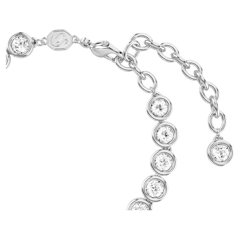 SWAROVSKI Imber Tennis bracelet (Mixed round cuts, White, Rhodium plated) - Vòng, lắc tay, vòng tròn đính pha lê trắng, khoá cài - JEWELRY BRACELET