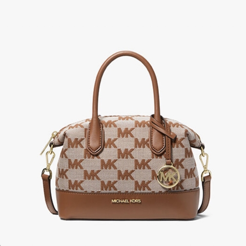 Túi MK Michael Kors Hyde Small Satchel Brown Bag