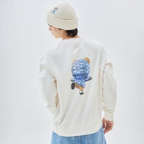 ÁO SWEATSHIRT MLB BEAR NY CREAM