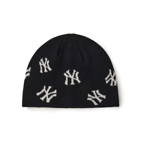 MLB Megagram Norip Beanie New York Yankees NY Black - Mũ len, màu đen