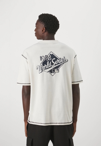 Áo New Era LA Dodgers World Series Oversized T-Shirt  White Trắng