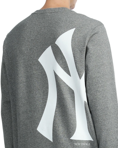 ÁO NEW ERA LOGO PATCH BIGLOGO SWEATSHIRT NEYAN GREY