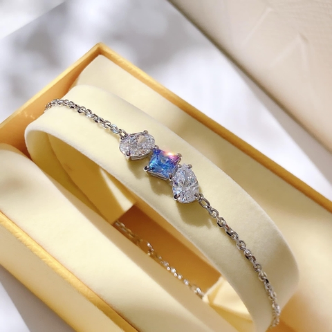 SWAROVSKI Mesmera bracelet (Mixed cuts, Blue, Rhodium plated) - Vòng/lắc tay SWAROVSKI - JEWELRY