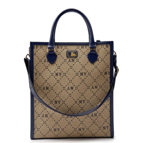 Túi MLB Diamond Monogram Tote crossbody Bag Newyork NY Beige - Túi xách, đeo chéo màu be