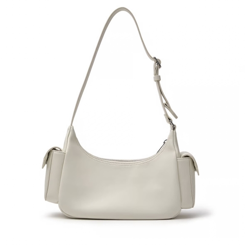 MLB Multi-pocket cargo crossbody / shoulder bag New York Yankees Cream - Túi xách, đeo vai màu kem
