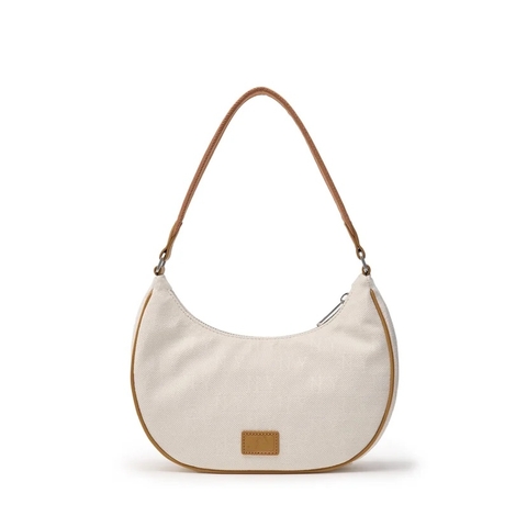 MLB MONOGRAM HOBO BAG BEIGE