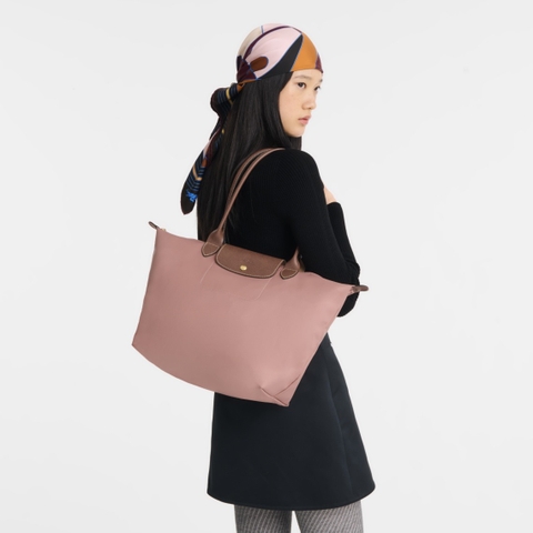 CHÍNH HÃNG - LAGRE SIZE - TÚI LONGCHAMP LE PLIAGE ORIGINAL L TOTE BAG - PINK TEA - Túi xách - đeo vai, màu hồng trà, hồng nude sữa