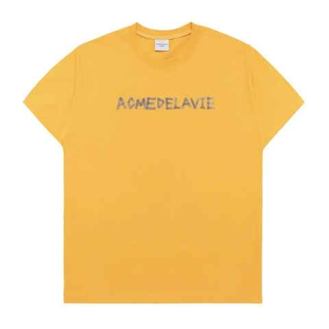 ÁO ADLV TAPE TYPOGRAPHIC YELLOW T-SHIRT - ÁO THUN CỔ TRÒN TAY LỠ MÀU VÀNG