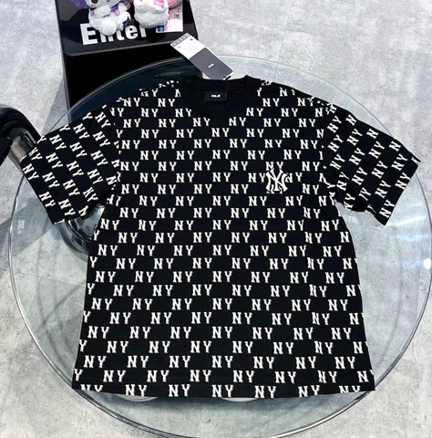 ÁO MLB MONOGRAM NEWYORK NY BLACK T-SHIRT