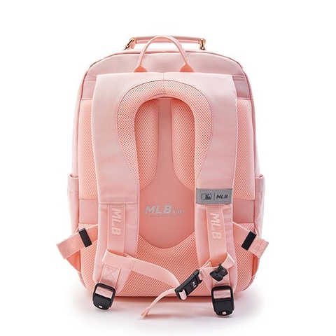 MLB BALO, TÚI DIA MONOGAM EMBOSSED SCHOOLBAG PINK BACKPACK (SET GỒM BALO + TÚI XÁCH ĐI KÈM)