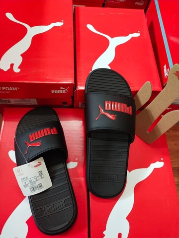 DÉP PUMA LOGO ĐỎ QUAI NGANG