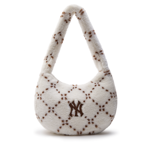 Túi MLB Diamond Monogram Fur Hobo Bag New York Yankees