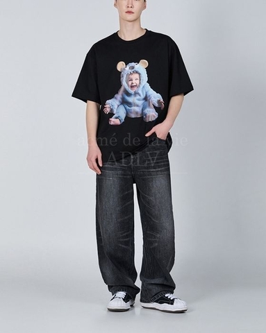 ÁO ADLV BABY FACE MONSTER BABY SHORT SLEEVE T-SHIRT BLACK SS24