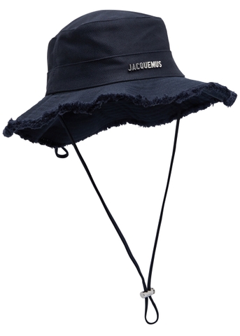 MŨ JACQUEMUS LE BOB ARTICHAUT OFF WHITE - LES CLASSIQUES - BUCKET HAT - MŨ VÀNH TRÒN MÀU TRẮNG KEM