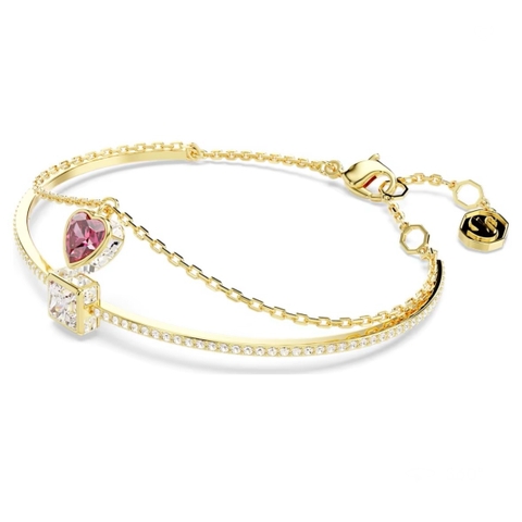 SWAROVSKI Chroma bangle (Heart, Red, Gold-tone plated) - Vòng/lắc tay pha lê hình tim - SWAROVSKI - JEWELRY