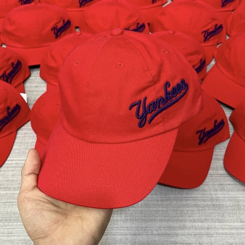 [SALE] Mũ MLB Ball Cap Yankees Red - Mũ lưỡi trai, nón kết màu đỏ